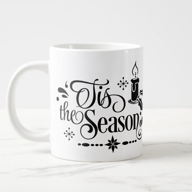 Cette saison, Mug de Noël personnalisé (Gauche)
