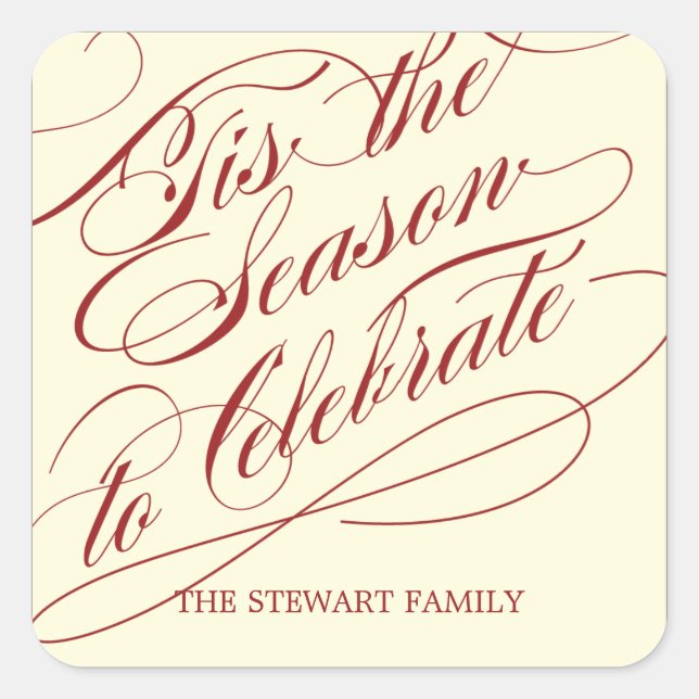 Cette Saison Stickers Cadeaux De Vacances (Devant)