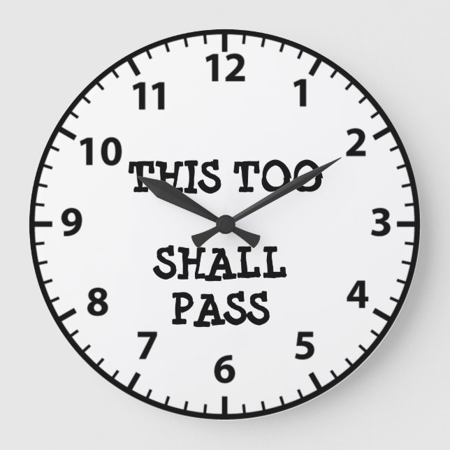 Cette Sobriété Fera Aussi Passage Horloge de Récup (Recto)