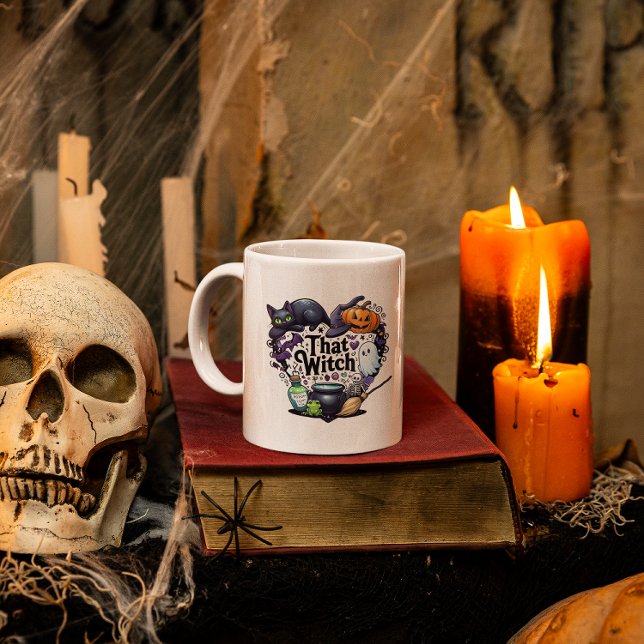 Cette sorcière Halloween café Mug (Créateur téléchargé)
