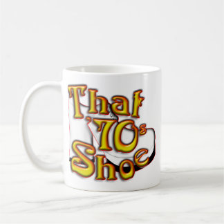 Cette tasse blanche classique de chaussure des