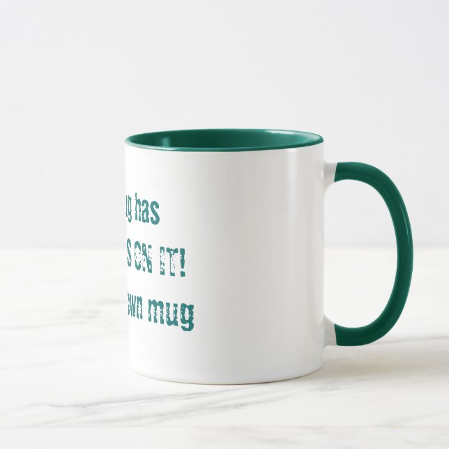 Cette tasse contient MES GERMES ! Utilisez votre p (Droite)