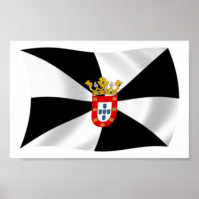 Ceuta Flag Poster Print (Devant)