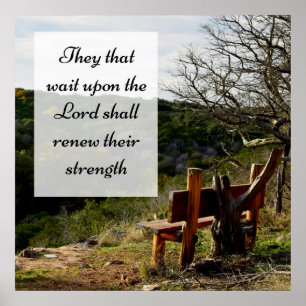 Ceux qui attendent sur le Seigneur Poster Jérémie 