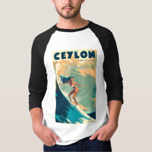 Ceylan Travel Poster T-Shirts Nouveau