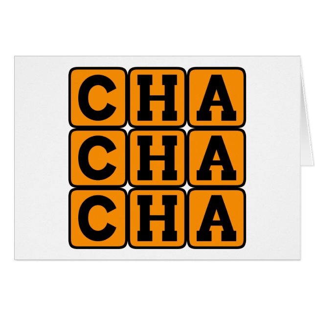 Cha Cha Cha, Musique de danse cubaine (Devant horizontal)