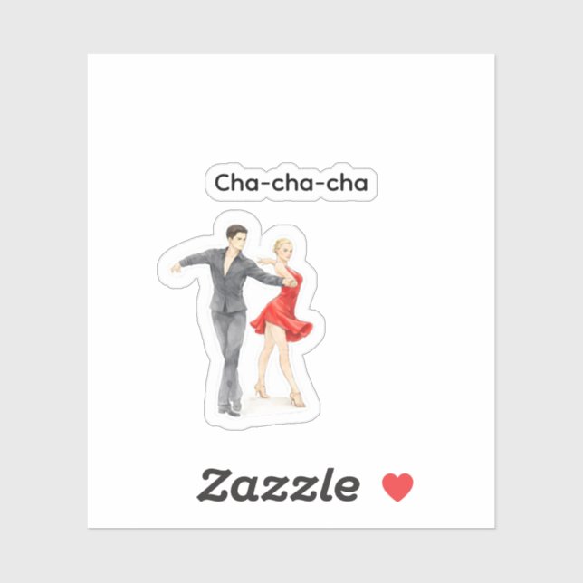 Cha-cha-cha sticker (Feuille)