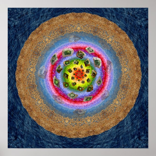 Chaco : Poster de la Terre Fleur 15 x 15 (Devant)