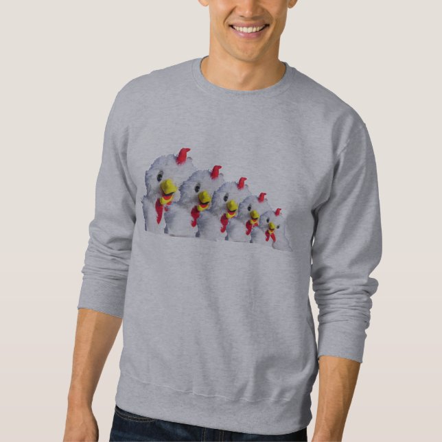 Chacun aime le sweatshirt des hommes de poulet (Devant)