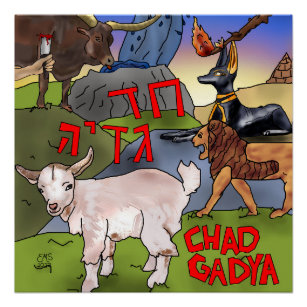 Chad Gadya - Poster de la Pâque brillante
