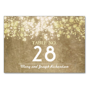 Chaîne allume Mariage Numéro de table Carte Place