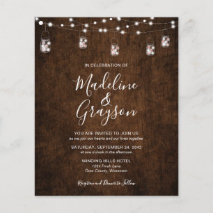 Chaîne BUDGET Lumière Mason Jar Rustique Mariage e