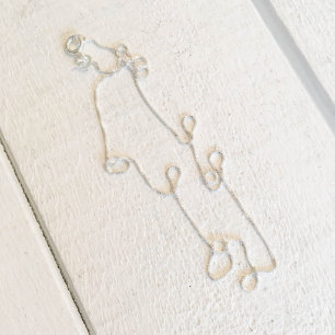 Chaîne de boîte d'argent sterling