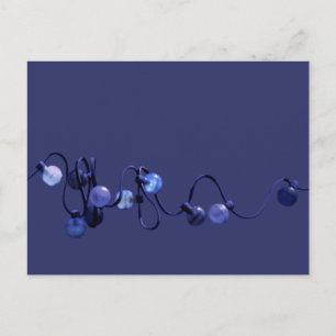 Chaîne de carte postale bleu lumineux