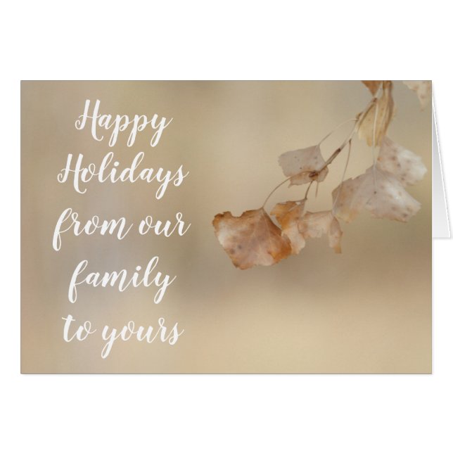 Chaîne de Feuilles d'or, Joyeuses fêtes (Devant horizontal)