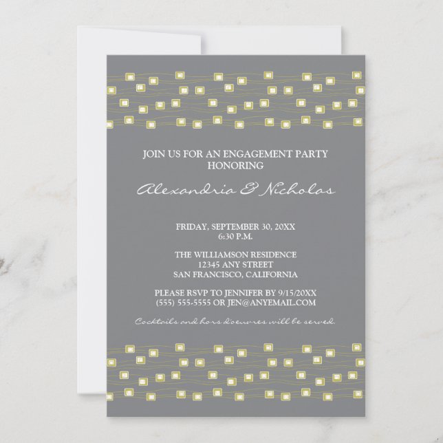 Chaîne de Invitations de la partie de l'engagement (Devant)