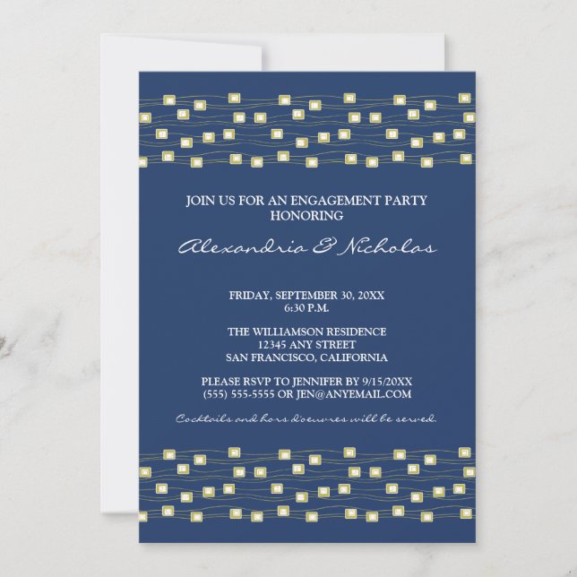 Chaîne de Invitations de la partie d'engagement de (Devant)