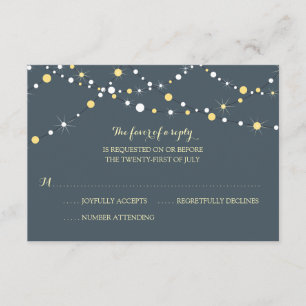 Chaîne de lumières RSVP pour mariage