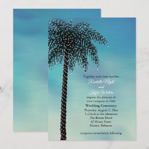 Chaîne du soir Lumières Palm Tree Faire-part de ma