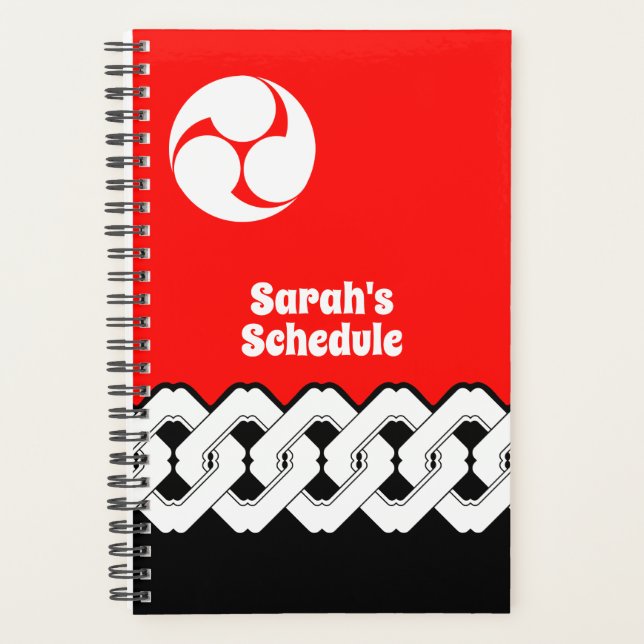 Chaîne japonaise traditionnelle et Motif Mitsudomo (Devant)