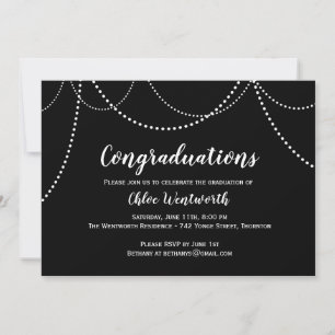 Chaîne Lights Congraduation Invitation