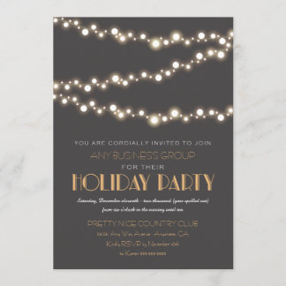 Chaîne Lights Corporate Holiday Party Invitations