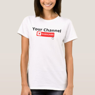 Chaîne personnalisée S'abonner T-Shirt