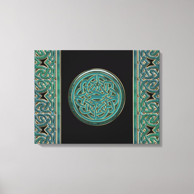 Chaînes celtes Jade et toile de noeud Imprimer (Recto)