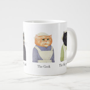 CHAÎNES DE DAME Grosse Mug blanc + Texte