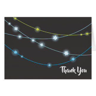 CHAÎNES DE STARS Bar Bar Mitzvah Carte de remercie