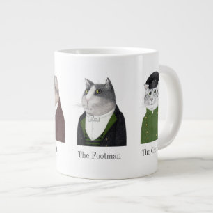 CHAÎNES HOMMES Grosse Mug Blanc + Texte
