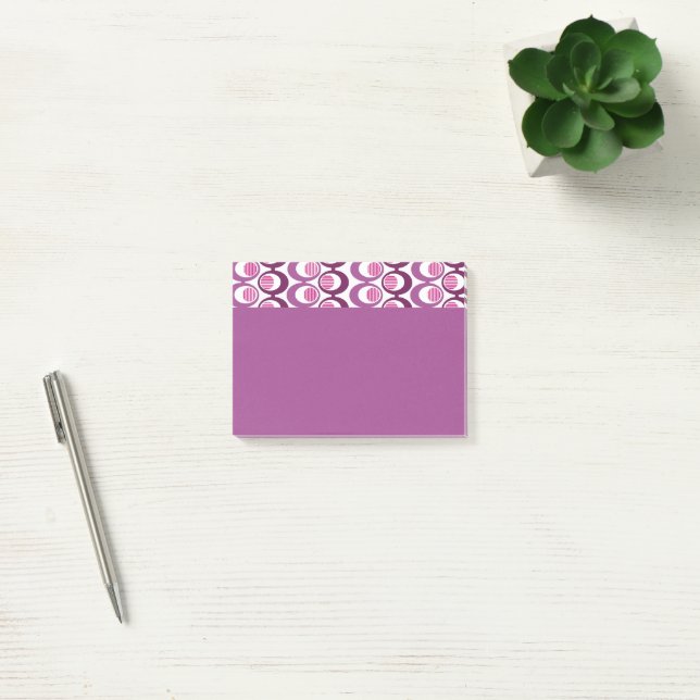 Chaînes ovales violettes Notes post-it (Bureau)