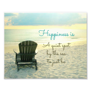 Chaise d'Adirondack sur la photo de plage