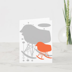 Chaise de corail gris du milieu du siècle - Carte