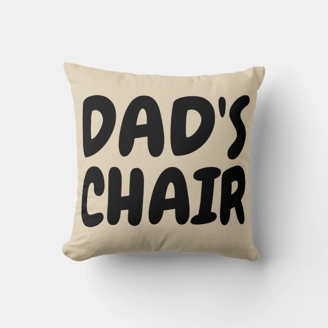CHAISE DE DAD Drôle Papa Jette Des Oreillers (Recto)