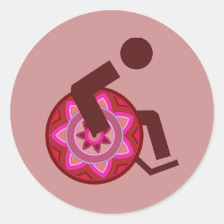 CHAISE ROULANTE STICKER DIFFÉRENTS PERSONNES À CAP