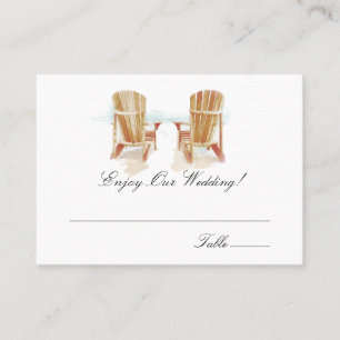Chaises Adirondac Aquarelle Cartes d'escorte