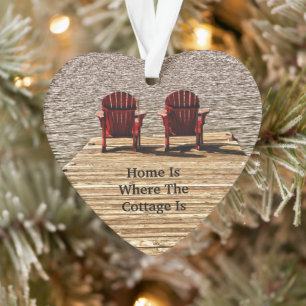 Chaises Adirondack Red Home Est Le Cottage