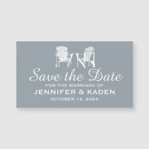 Chaises Adirondack SILVER GRAY   Save the date