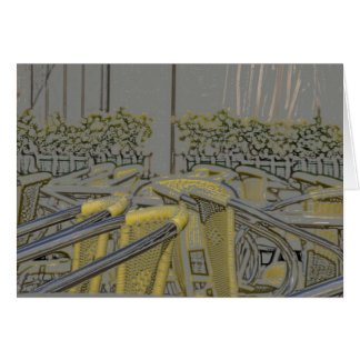 Chaises dans un café de Venise, Italie