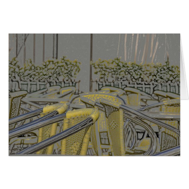 Chaises dans un café de Venise, Italie (Devant horizontal)