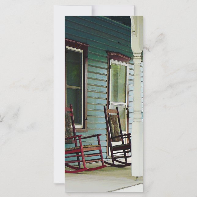Chaises rocheuses en bois sur Porch (Devant)