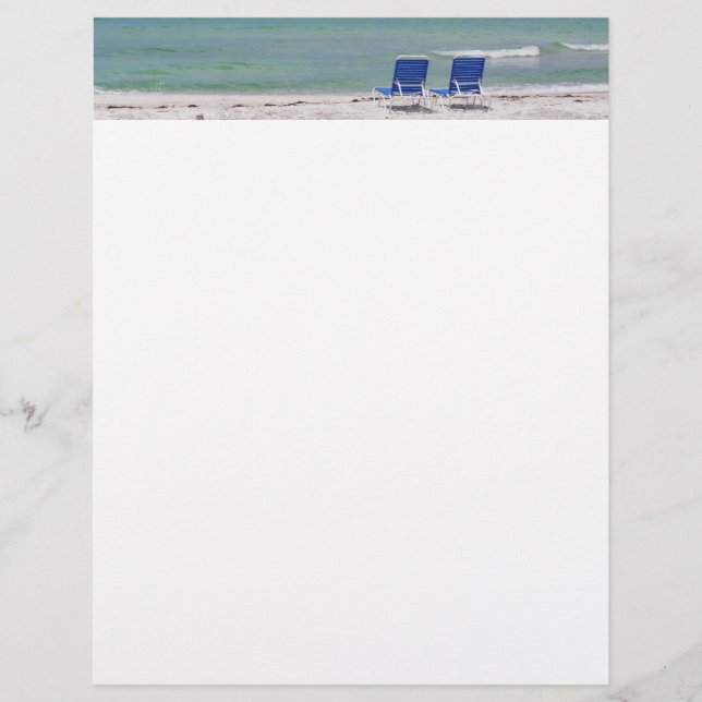 Chaises sur le Beach Letterhead (Devant)