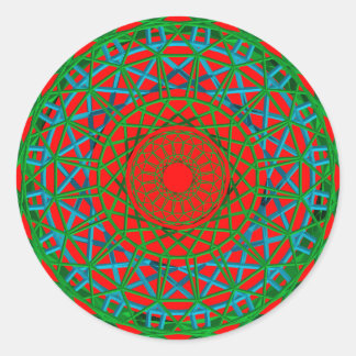 Chakra vert, rouge, bleu autocollant