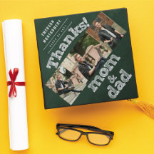 Chalboard Sketch Merci Maman & Papa Modern 3 Photo