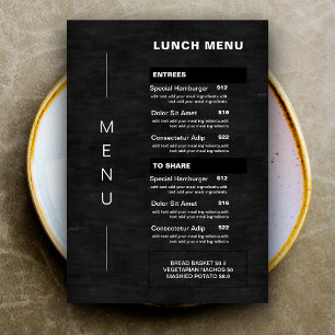 Chalet moderne Restaurant Menu du déjeuner Tarifs