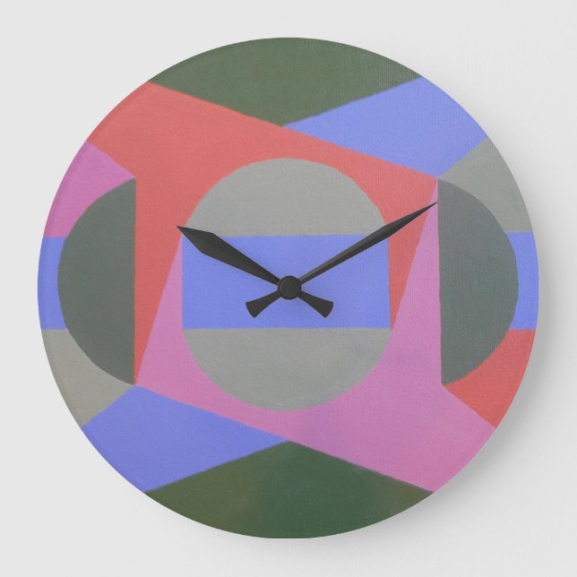 Chaleur à chaque heure Horloge ronde moderne (Recto)