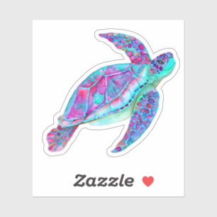 Chaleur de tortue de mer sous Sticker