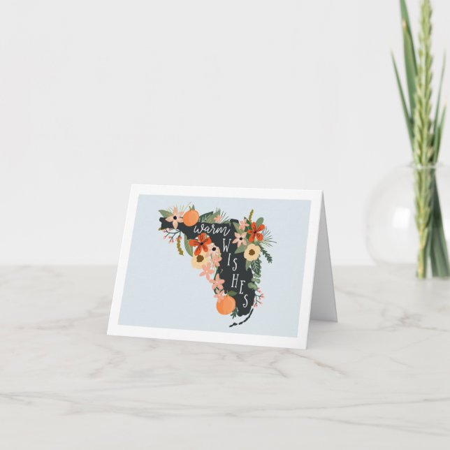 Chaleureux souhaits de Floride Carte Note | Ciel (Devant)