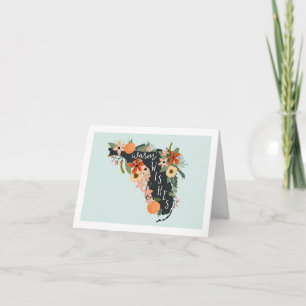 Chaleureux souhaits de Floride Carte Note Menthe
